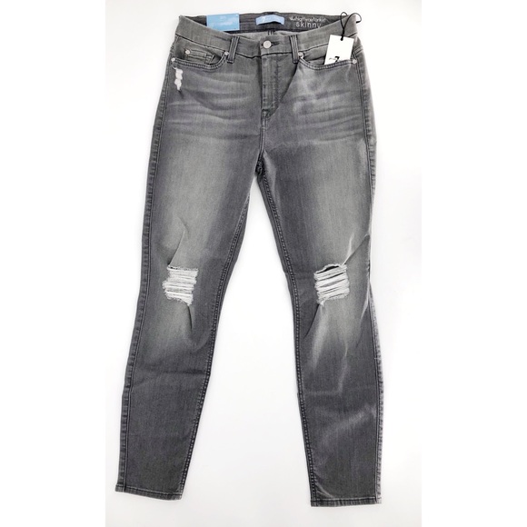 7 For All Mankind The Waist Rise Ankle Skinny - Picture 2 of 3